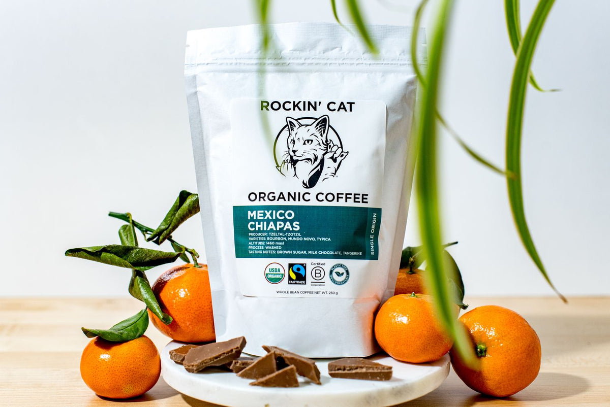 Rockin' Cat Organic Coffee - Mexico Chiapas - Fairtrade